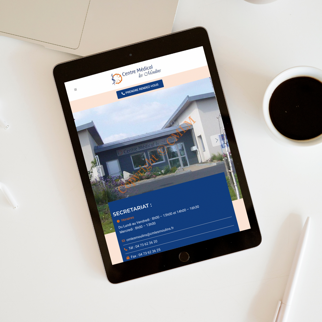 Portfolio web centre médical les moulins