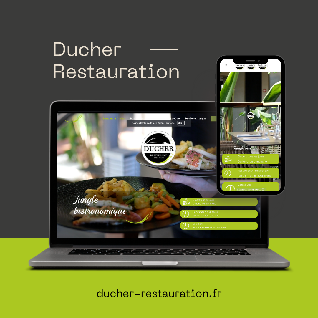 Portfolio web restaurant ducher