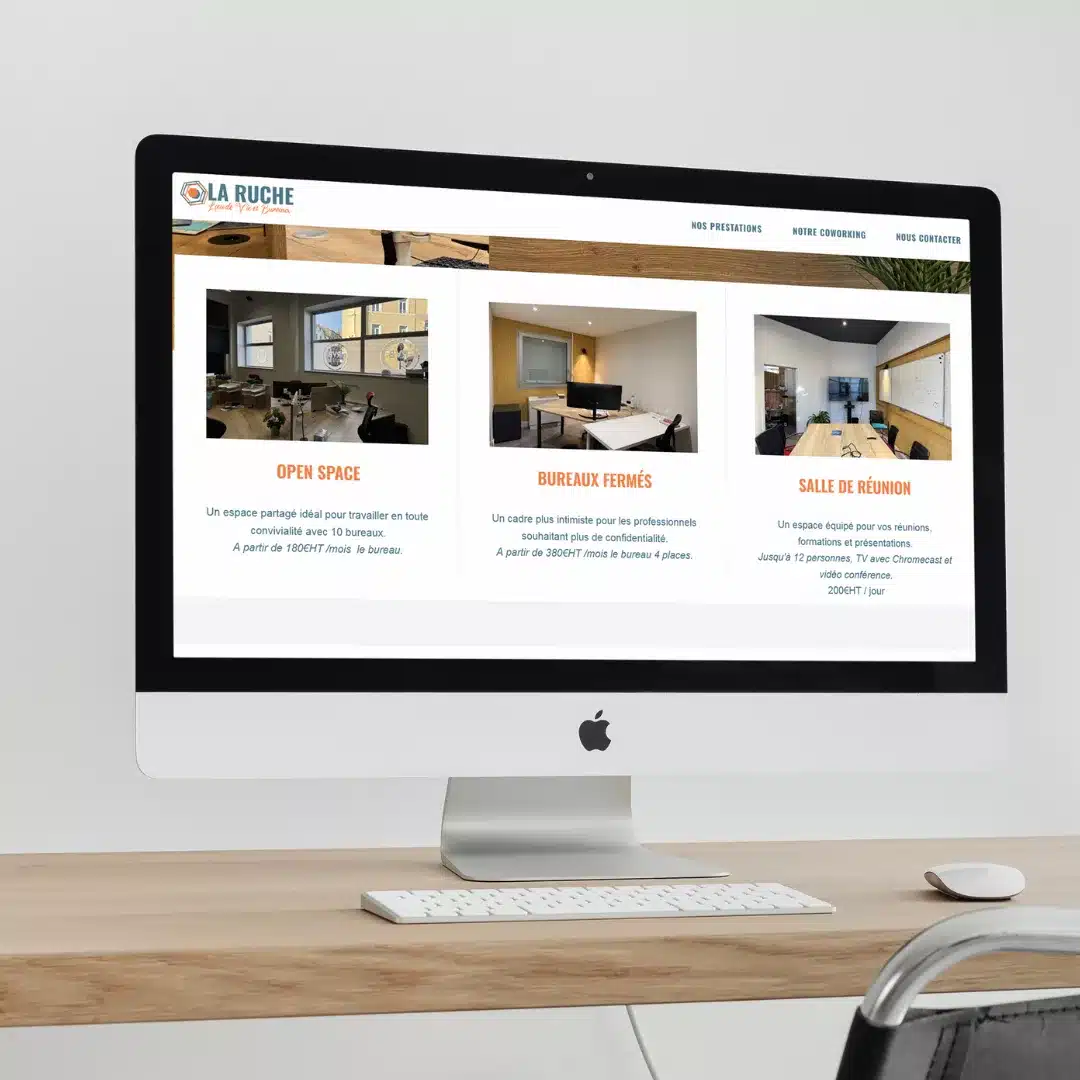 Portfolio web La Ruche - Lieux de vie et bureaux