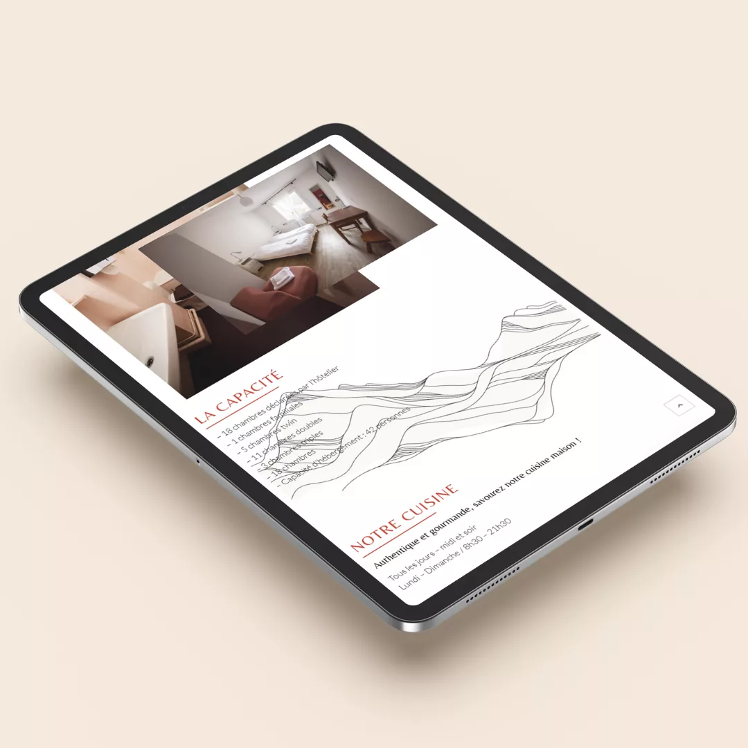 Portfolio web hôtel Le Richelieu