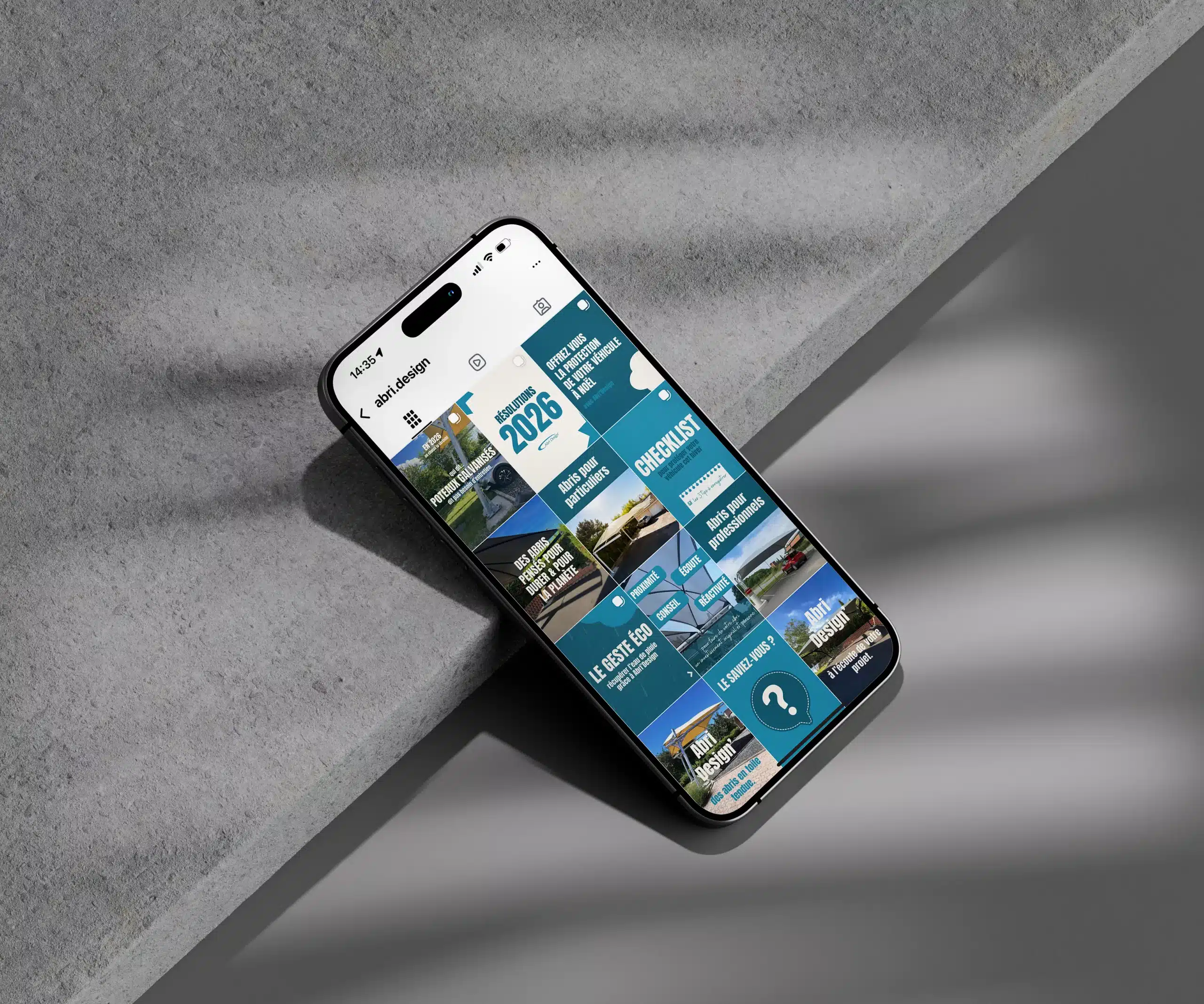 Abri design' – Réalisation CoWork&Com Clermont-Ferrand