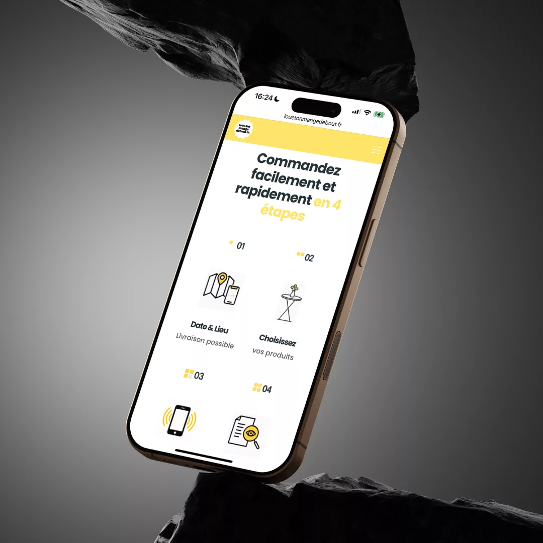 Site internet site internet louetonmangedebout.fr – Agence web CoWork&Com