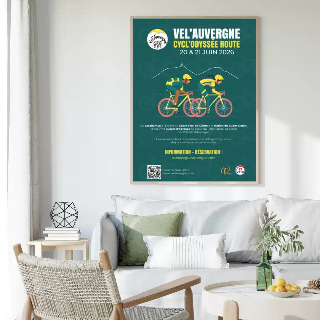 COURSE VÉL AUVERGNE – Réalisation CoWork&Com Clermont-Ferrand