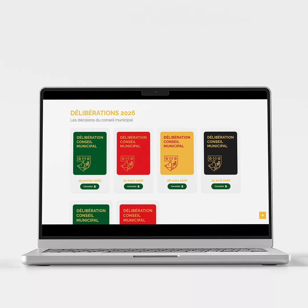 Site de la Mairie de Nohanent sur ordinateur portable